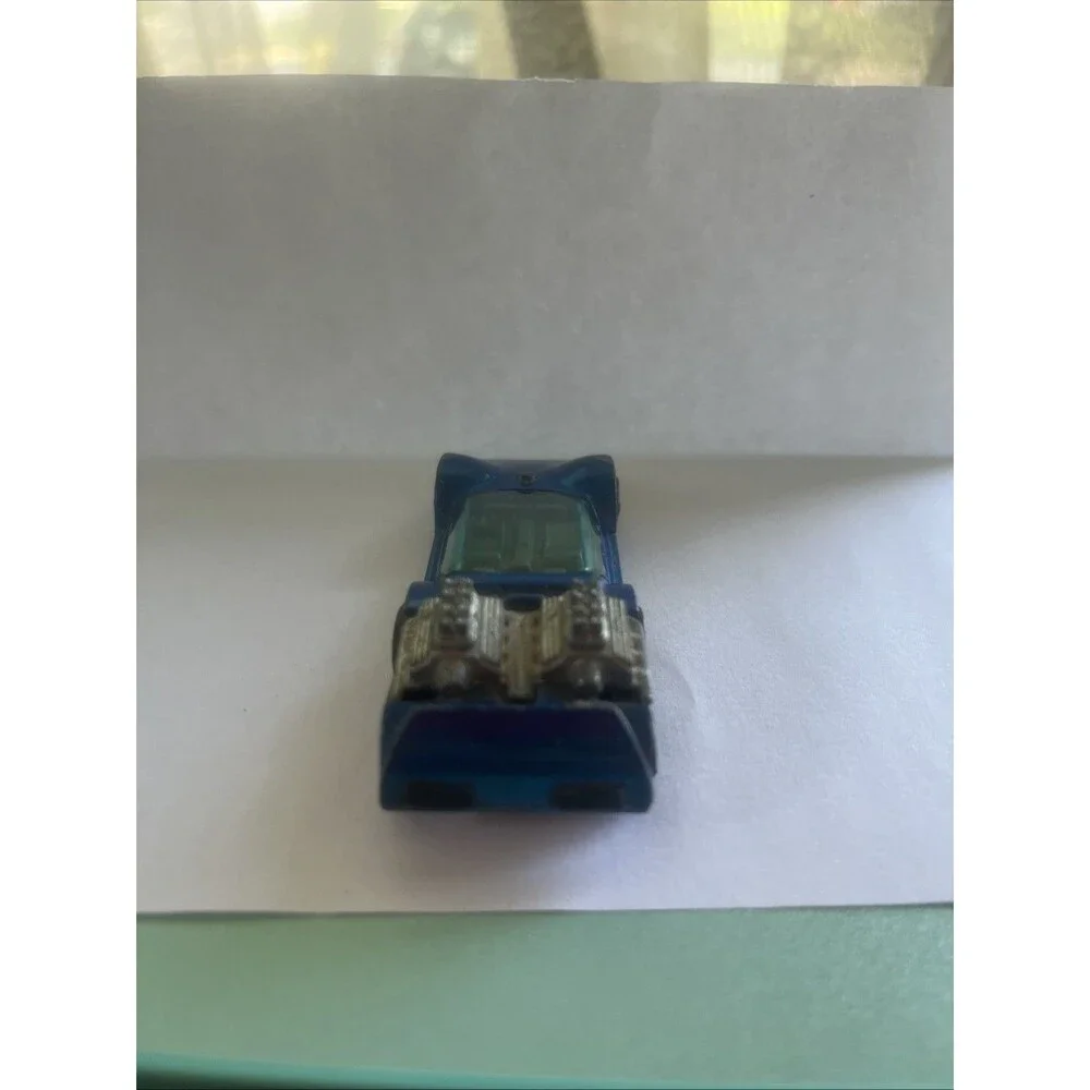 Vintage 1970 Hot Wheels Redline Six Shooter Blue Hong Kong
